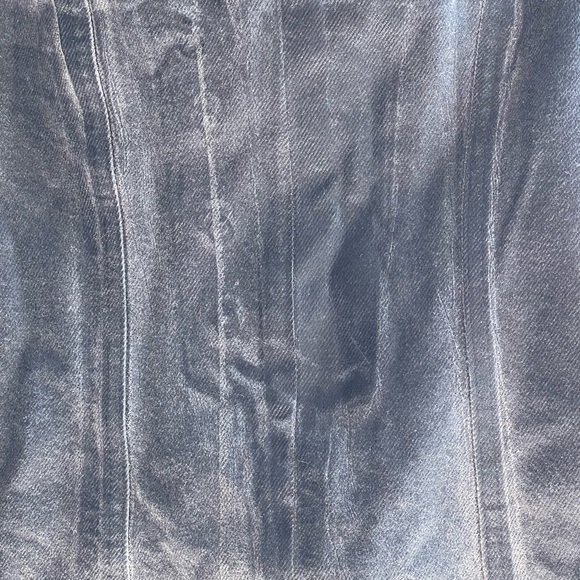 EB Denim x Revolve NWT Lace-Up Denim Mini Dress in Black Wash - Picture 5 of 16